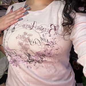 really cute pink nicole miller shirt ,